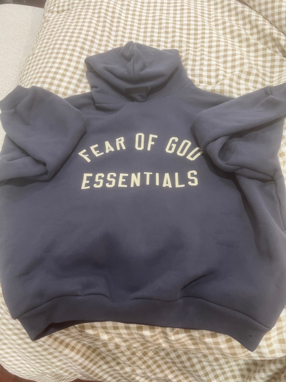 Fear of God Essentials Turtleneck Sweater in Navy with White Logo